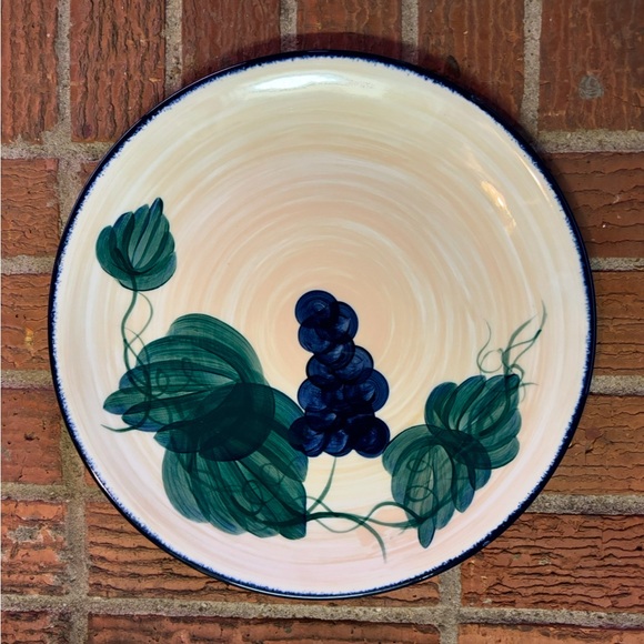 Vicky Wesley Hand Painted Signed & Numbered Plate Grapevine Pattern 11.25” - Picture 5 of 5